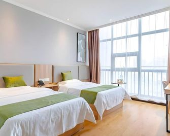 Greentree Inn Anhui Hefei West Changjiang Road Fengle Building Express Hotel - Hefei - Slaapkamer