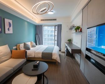Chengdu Yijianyue Apartment (Dayuan Metro Station Branch) - Çengdu - Yatak Odası