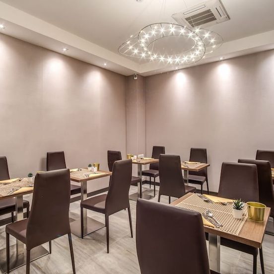 Restaurant view of Mz Hotel