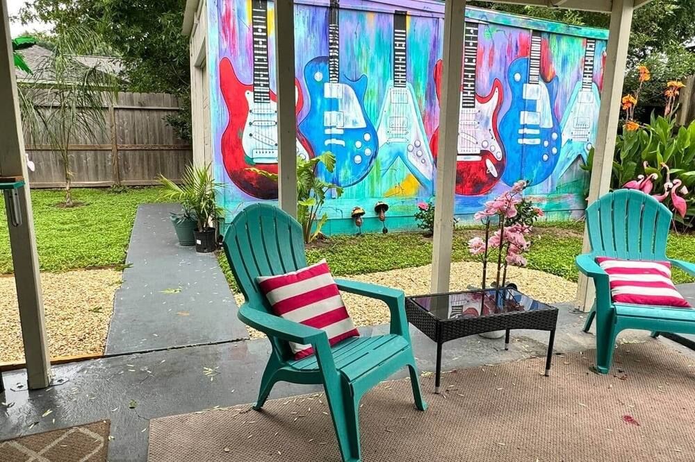 The Rockstar Retreat - هيوستن - شرفة مرصوفة