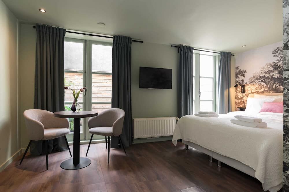Six Boutique Hotel - Double Room With Terrace - Haarlem - Bedroom