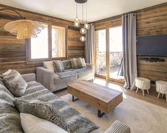Marmotte 5 - Apartment Up To 10 Guests With Nordic Bath - Bonneval-sur-Arc - Living room