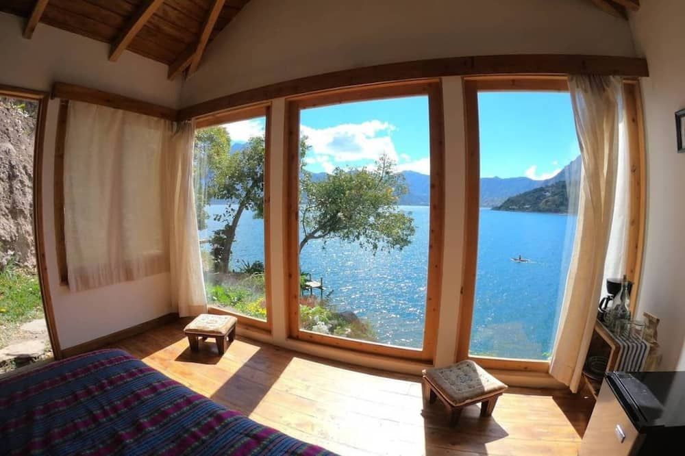Exclusive lakefront cabin with luxury outdoor shower - San Marcos La Laguna - Habitación