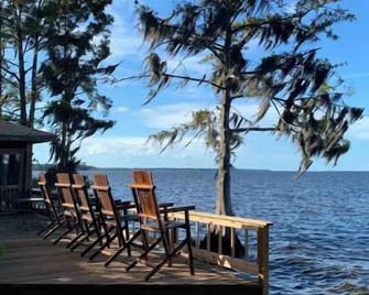 New! 1920 Carriage House On Private 5 Acre Riverfront Parklike Estate With Dock - Green Cove Springs - Patio