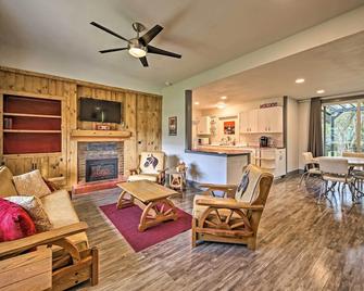 Remodeled Retro Home with Deck, Walk to Main Street! - Blanco - Living room