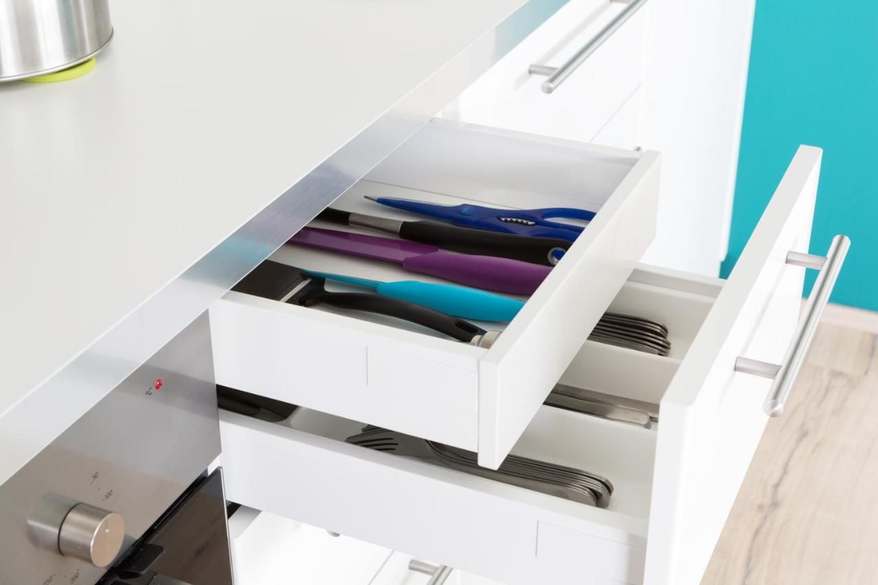 Kitchen view of Casablanca Apartments