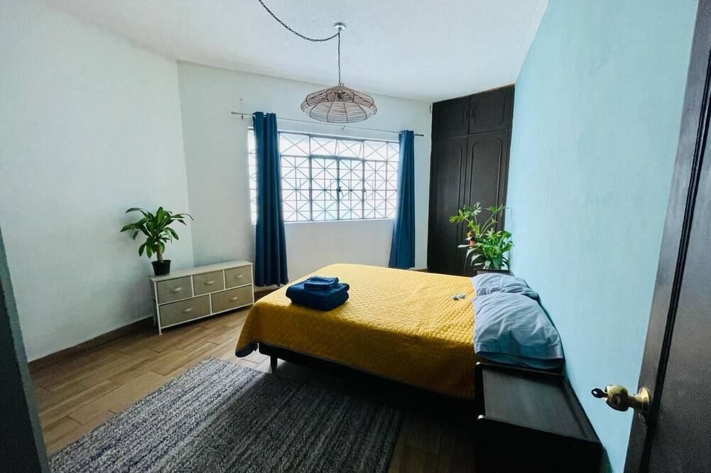 Experience comfort at our lovely 1-bed apartment near Foro Sol in Mexico City - מקסיקו סיטי - חדר שינה