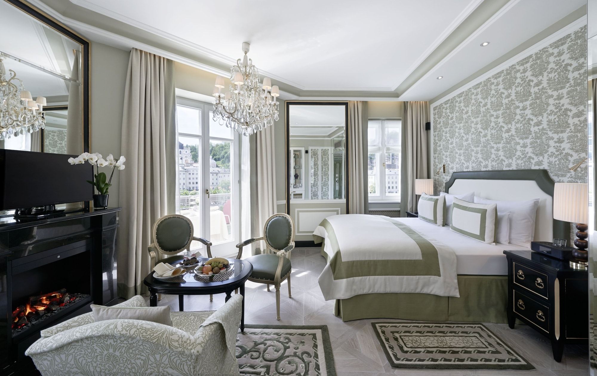 Bedroom view of Hotel Sacher Salzburg