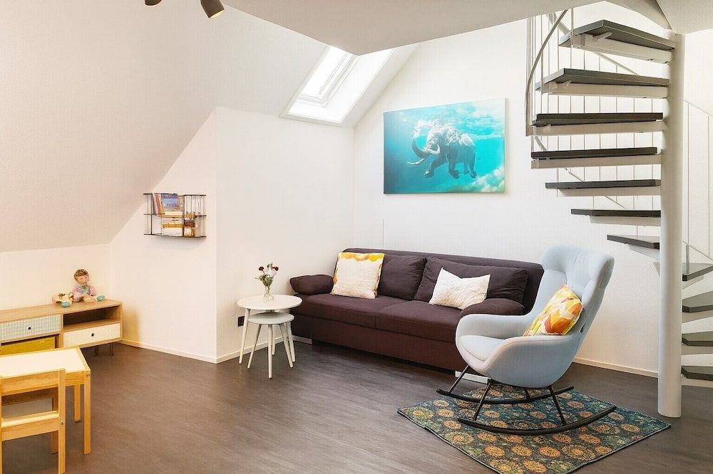 Ferienwohnung Maisonette am See - رادولفزيل - غرفة معيشة