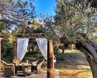Authentic 18th-Century Provençal Estate with a Pool near Aix-en-Provence - Pélissanne - Patio