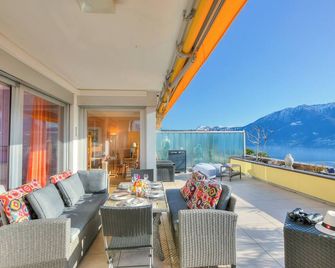 Panorama maggiore apartment, Locarno, Switzerland - Locarno - Balkón