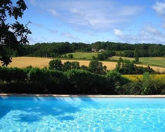 Characterful Farmhouse With Large Pool Set Amidst Sunflowers And Vineyards - Saint-Jean-de-Duras - Piscina