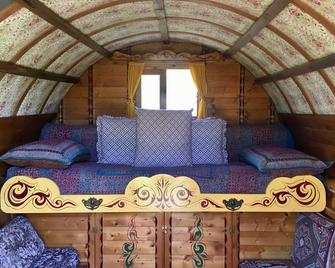Authentic Gypsy Caravan with double bed - Shipston-on-Stour - Вітальня