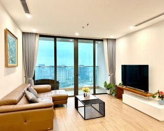 Luxury Apartment Vinhomes Skylake 5min To Keangnam - هانوي - غرفة معيشة