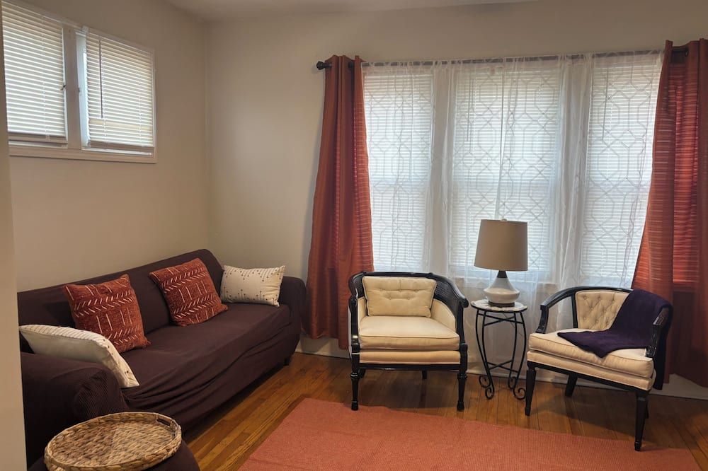 Charming 2-bedroom apartment with AC in vibrant Detroit - Detroit - Sala de estar