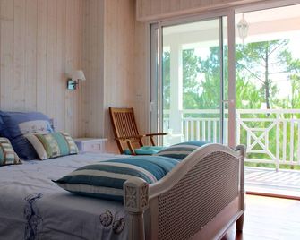 Villa Privee 4 Carcans Plage 4 A 12 Personnes - Piscine 27° Borne Voiture Wifi - Carcans-Plage - Chambre