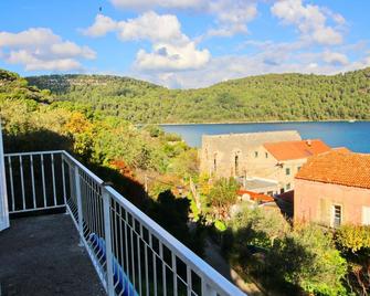 Apartments Nodilo - One Bedroom Apartment with Balcony and Sea View (Apt 1) - Polače - Balkon