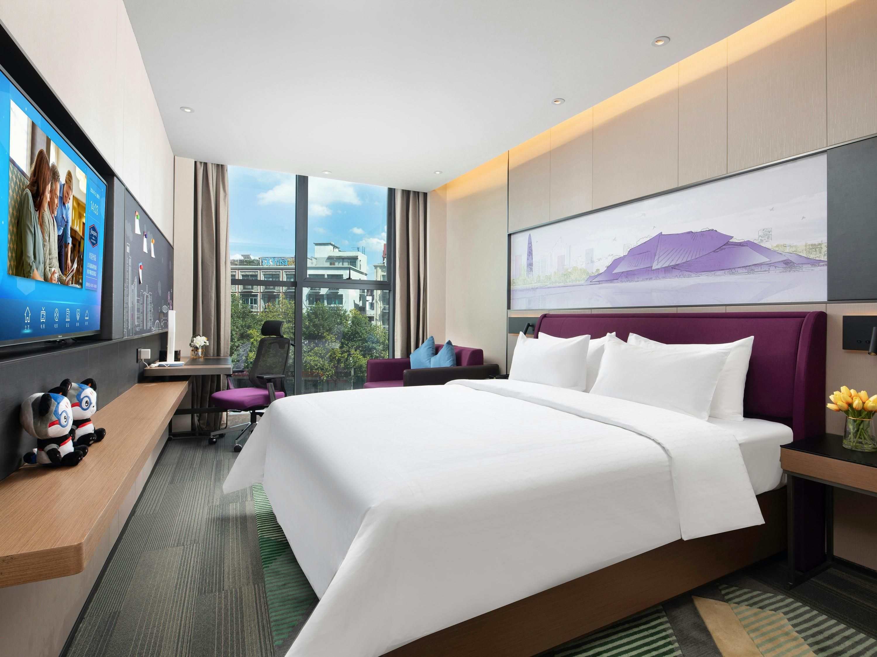 Hampton by Hilton Yiwu International Trade City - جينهوا - غرفة نوم