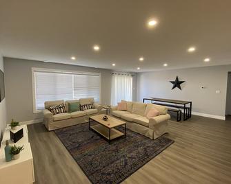 Brand new beautiful home with best view outside of Waterton Park. BOTTOM suite. - Mountain View - Living room