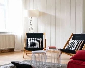 Cozy vacation apartment in a historic old dairy in Wendland - Lübbow - Sala de estar