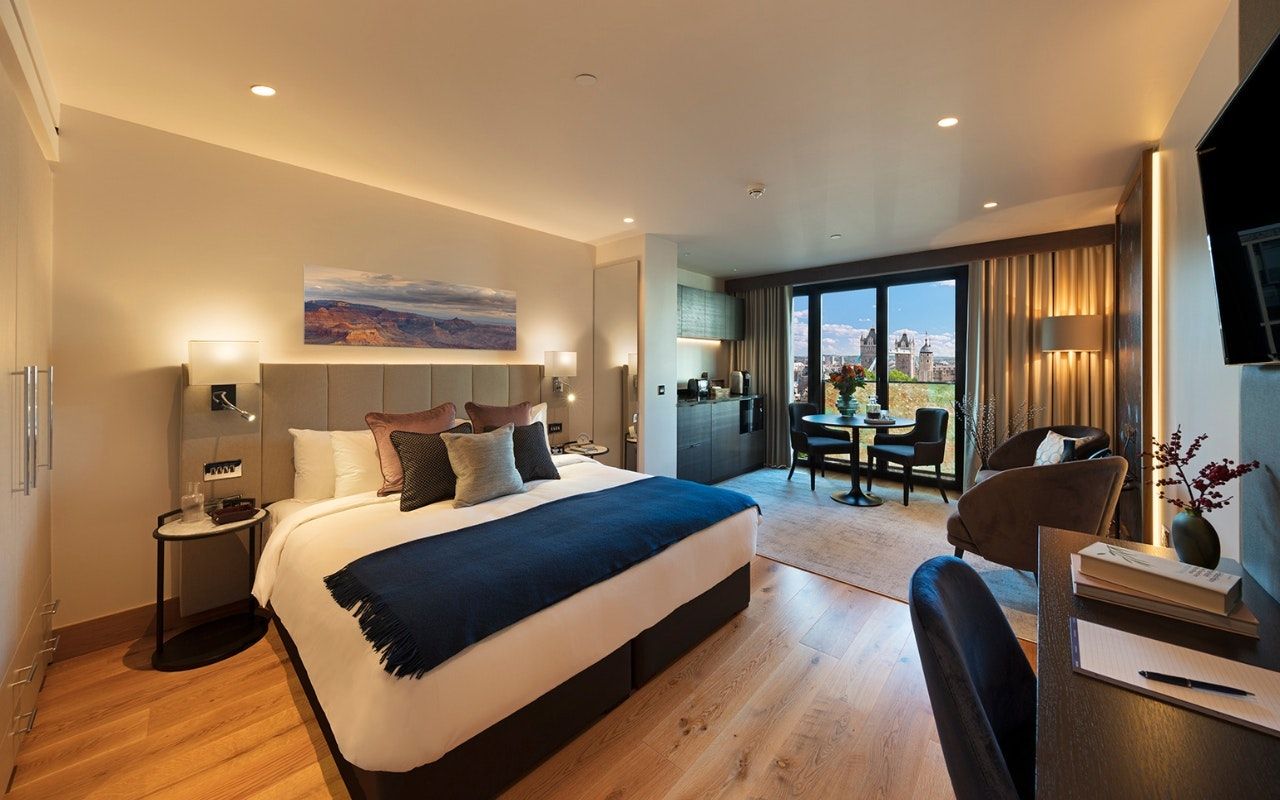 Tower Suites by Blue Orchid - لندن - غرفة نوم