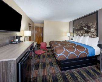 Super 8 by Wyndham Kansas City at Barry Road/Airport - קנזס סיטי - חדר שינה
