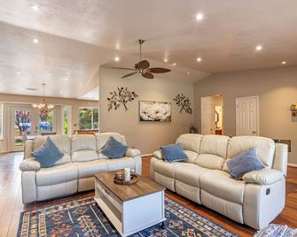 Picayune Retreat: Spa/EV/Play-structure/Pet-loving/Games and more'' - Coarsegold - Living room