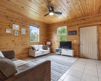 Big Riverfront Cabin #5 on the James! Sleeps 12, #5 of 5 Cabins - Galena - Living room