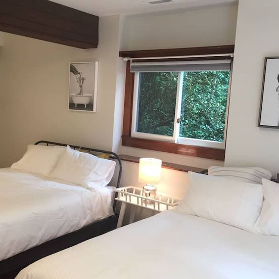 Bedroom view of NEW light filled 1500 sq ft apt, lg kitchen, expansive family rm, 2 bedrm,1 bath