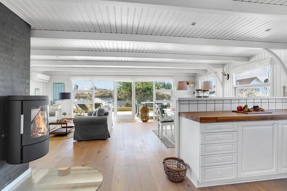 3 bedroom cozy home in Ringkøbing - Hvide Sande - Huiskamer