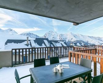 Charmant appart à Peyragudes 6 pers, terrasse sud, navette, parking gratuit, proche pistes et ski - FR-1-695-41 - Germ - Balcon