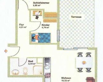 Haus Windrose Wohnung 3 - Norderney - Floorplan