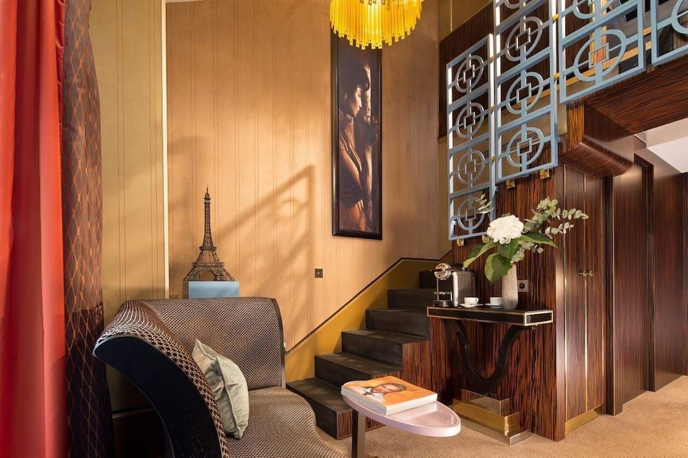 Bedroom view of Hôtel Baume