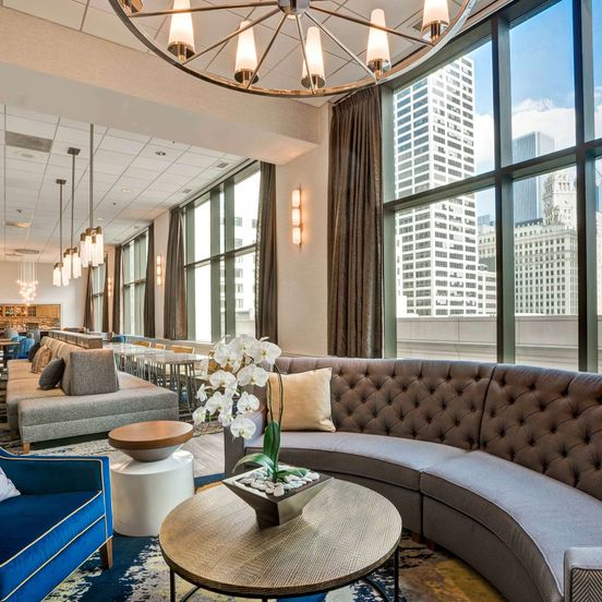 Lounge view of Homewood Suites by Hilton Chicago - Downtown