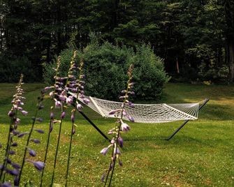 Private Log Cabin Retreat with all Amenities in Greene, NY. - Greene - Patio