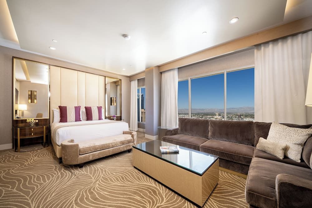 Bedroom view of SAHARA Las Vegas