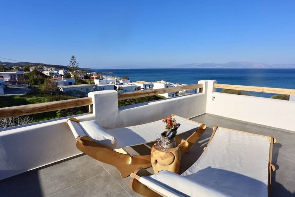 Alsea Seafront Apartments - Agia Pelagia - Balcón