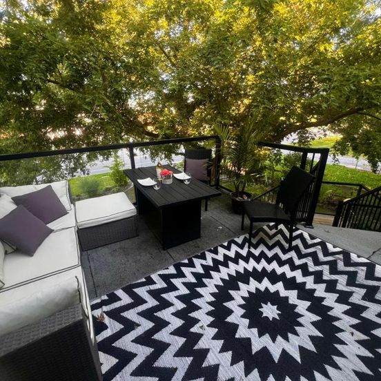 Balcony view of Sunset Suites in Niagara Wine Country