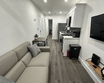 Cozy Shipping Container Home - Sweeny - Living room