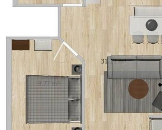 Apartment on Gerlitzen near Ski Lift - Deutschberg - Plattegrond