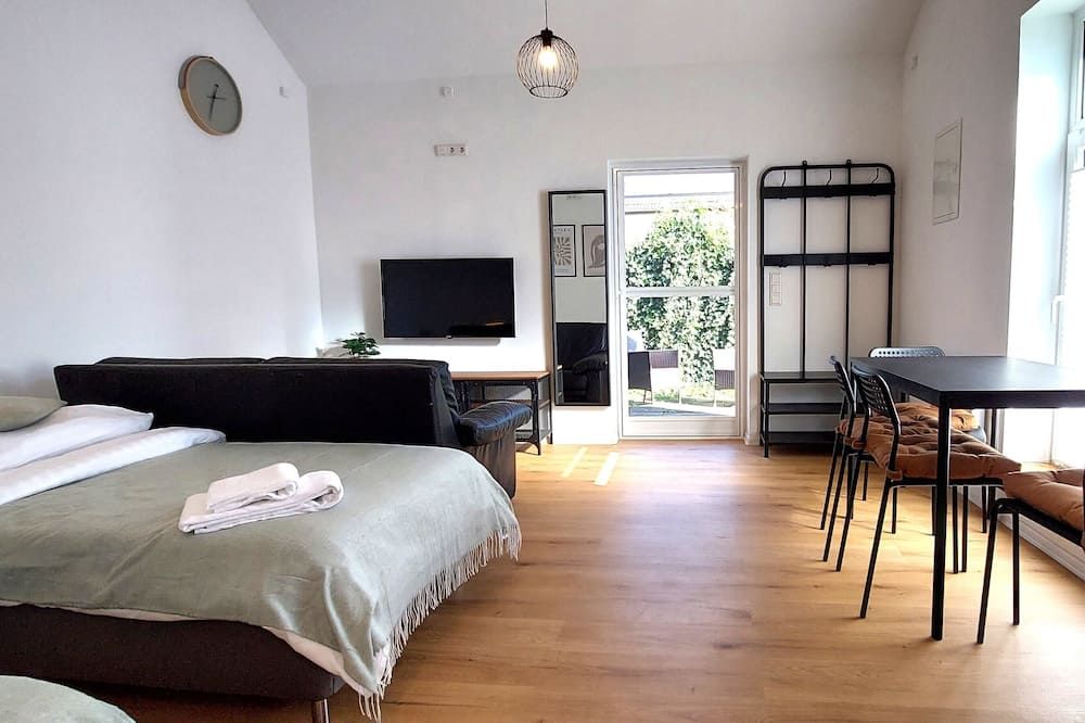 إيربورت ميسي أبارتمنتس - دوسيلدورف - غرفة نوم