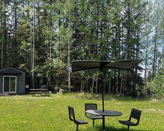 Cozy Cabin at Hidden Gem RV Park in Sundre… Glamp with Us! - Sundre - Binnenhof