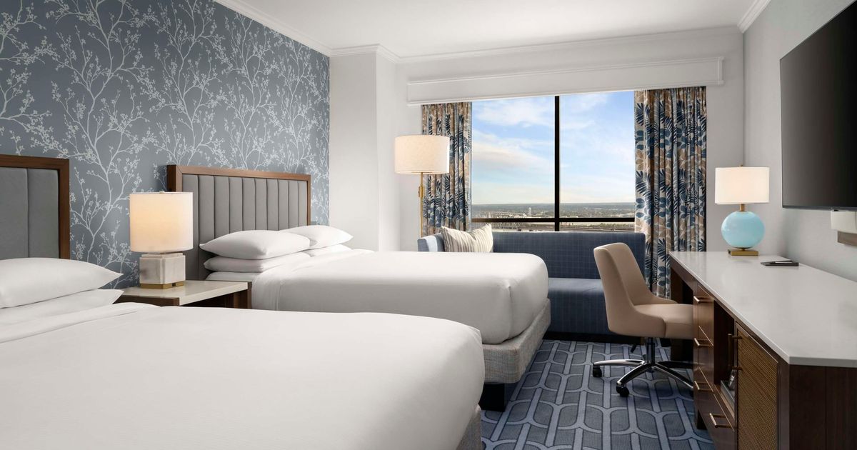Hilton Riverside Map Hilton New Orleans Riverside from $67. New Orleans Hotel Deals ...