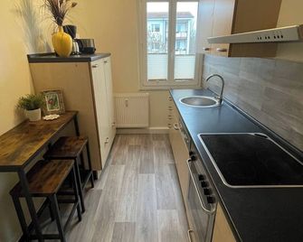 Charming 4-Person Apartment in Hoyerswerda City Center - Hoyerswerda - Keuken