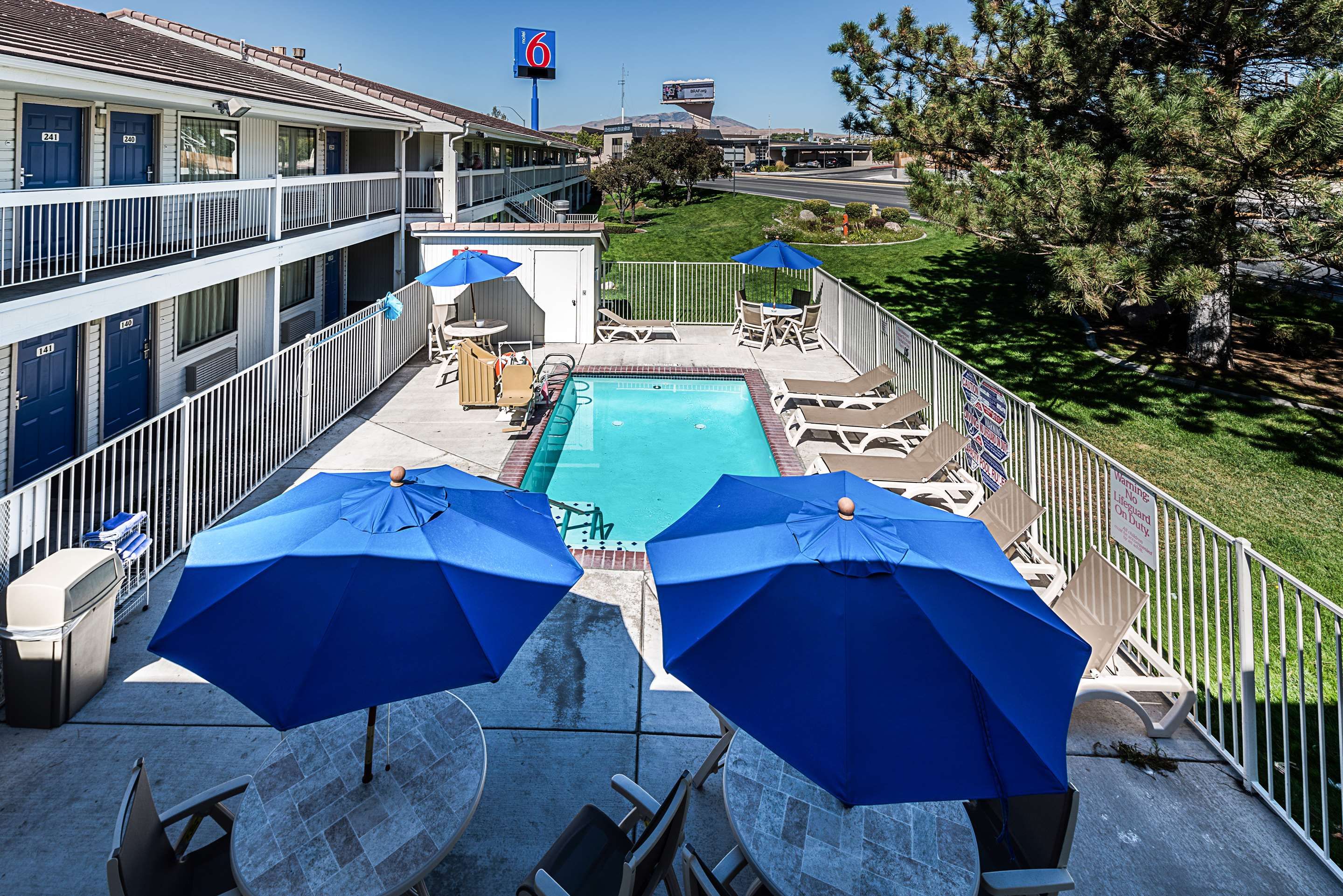 Pool view of Motel 6 - Sparks, Nv - Airport - Sparks