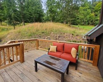 Second Creek Cabin - Rustic Mostly 20 Wooded Acres - Ronceverte - Balcony