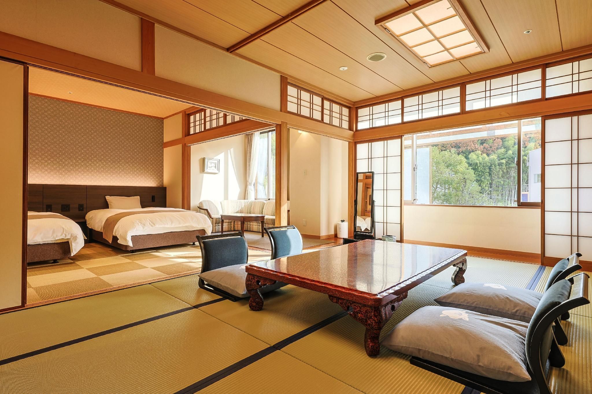 Dogo Onsen Hotel Tsubakikan - מאטסויאמה - חדר שינה