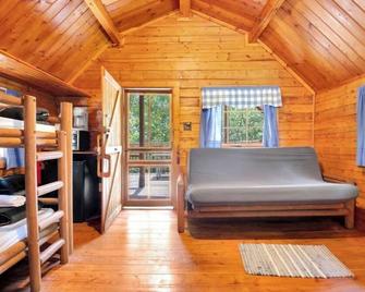 Secluded Rustic Cabin with Views - Bloomington - Living room