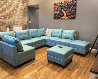 New Modern Private Entrance 2 Bd Apt Minutes To Nyc - Jersey City - Sala de estar