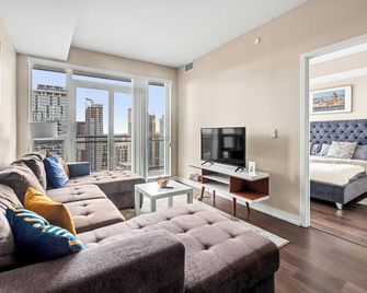 Modern Lillian St Apartments By Globalstay - 多倫多 - 客廳